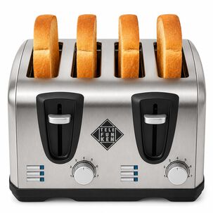 Tostador El&eacute;ctrico Doble (4en1) Easy Toast Pro Inox 1450w