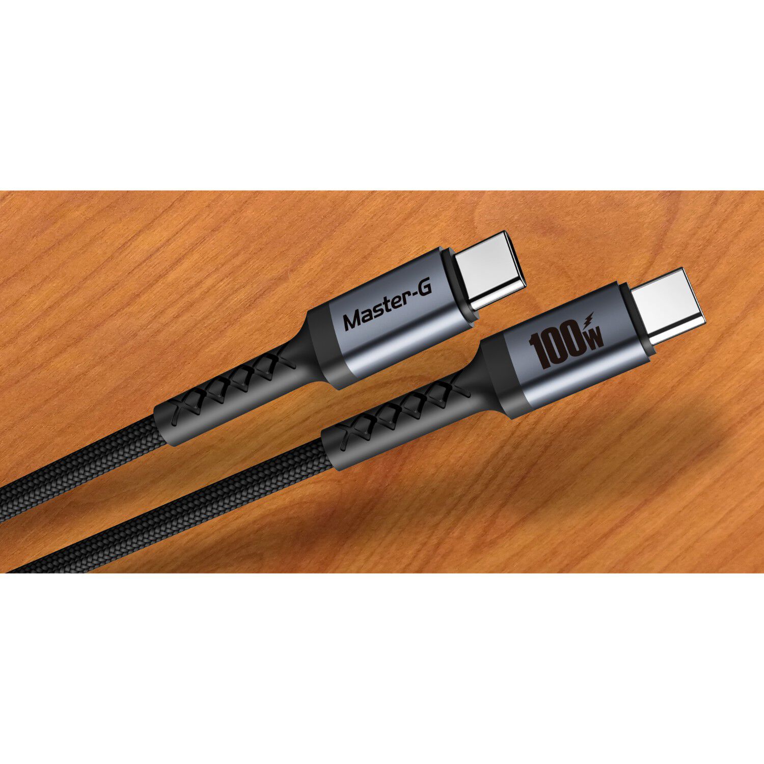 Cable De Carga R&aacute;pida Usb-c A C Antinudos 100w Master-g image number 2.0