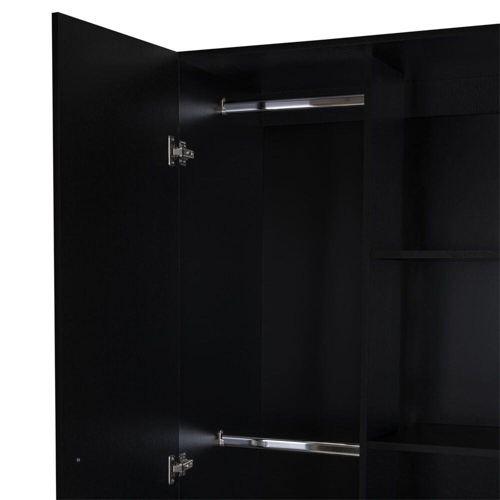 Closet 2 Puertas Fm Melmaina 180x80x48 Cm Negro image number 5.0
