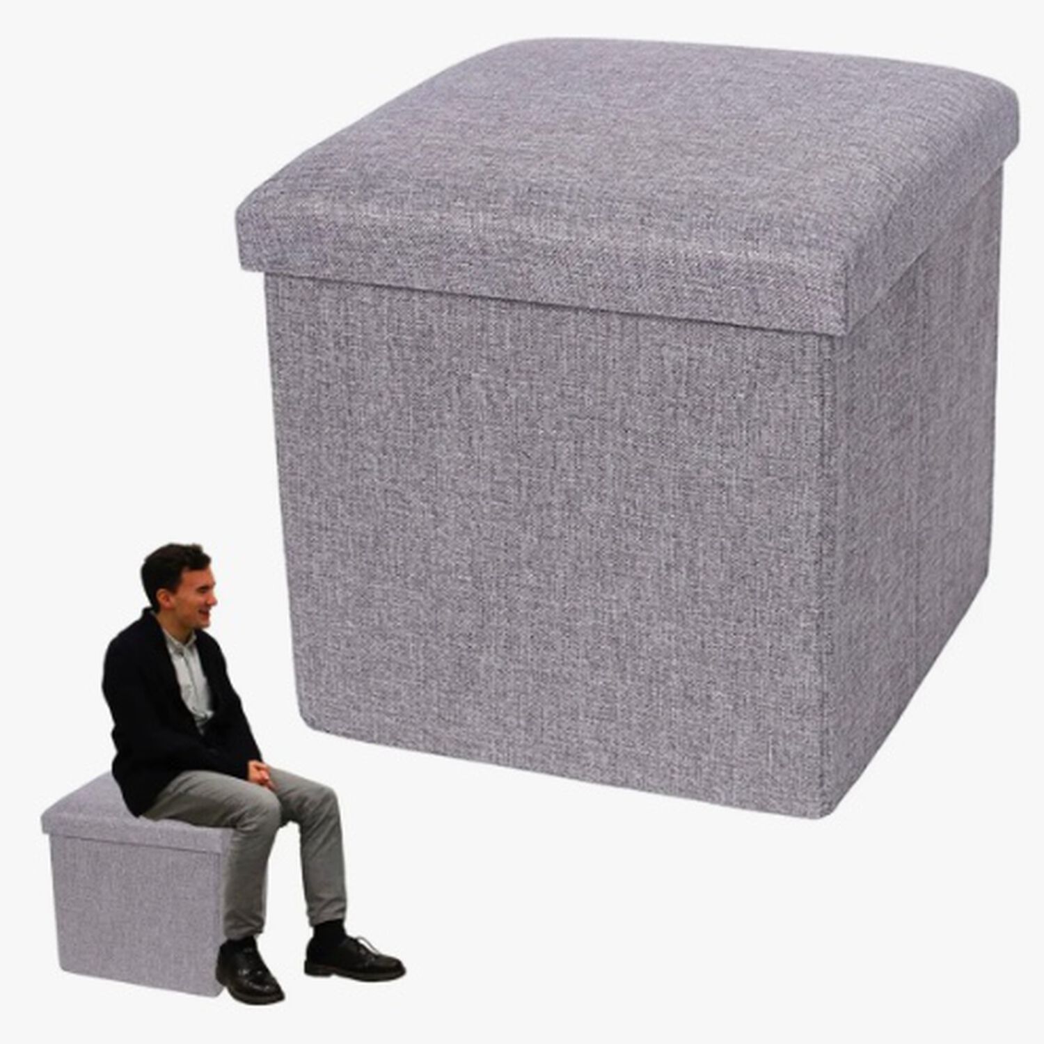 Puff Silla Cubo Organizador Plegable image number 0.0