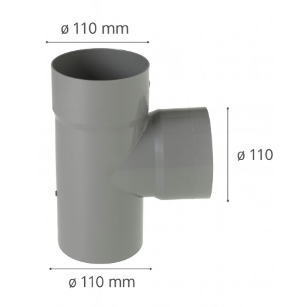 Tee Pvc Sanitario Gris 40 X 40mm Pvc Petroflex image number 2.0