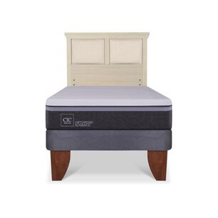Cama Europea Cic Ortopedic Advance / 1.5 Plazas / Base Normal + Respaldo