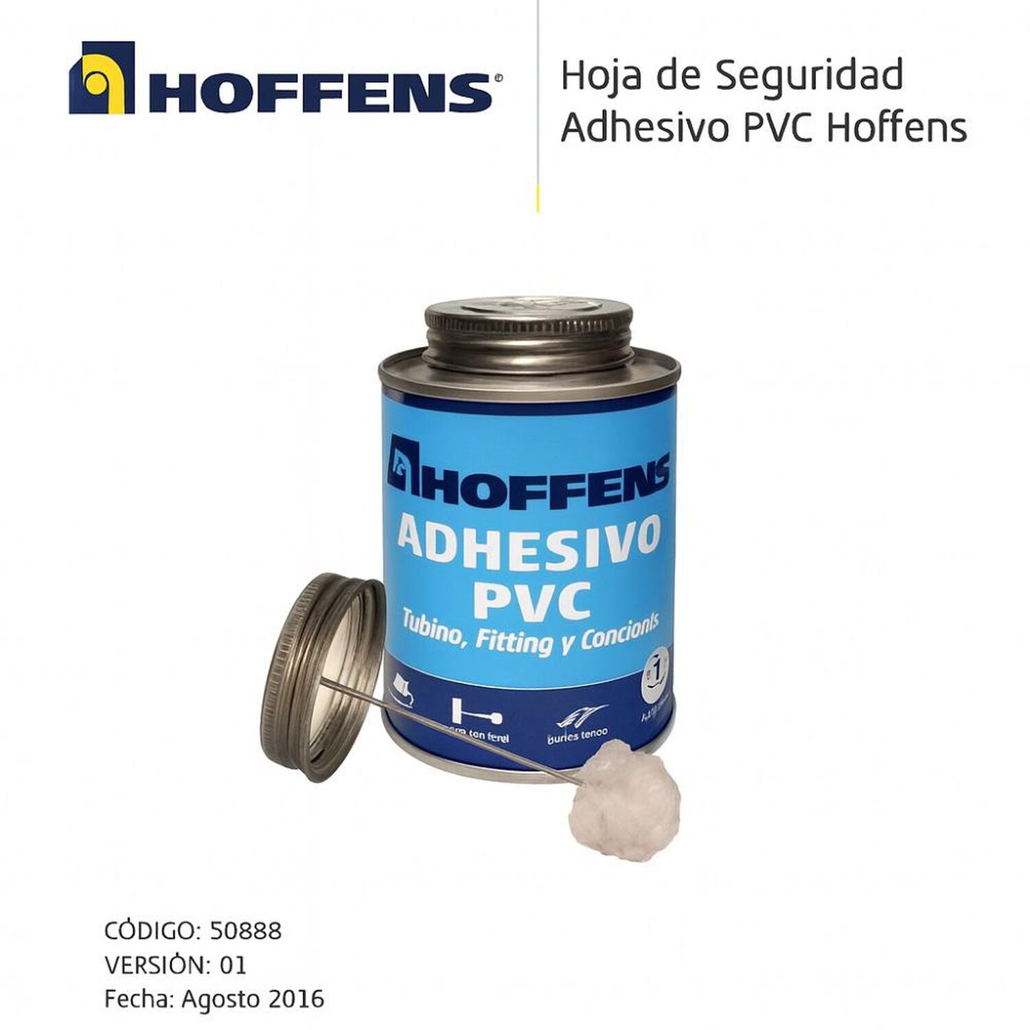 Pegamento Para Pvc 240 Cc Tradicional C/aplicador Hoffens image number 2.0