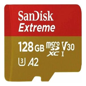 Tarjeta Memoria Micro Sd Sandisk Extreme Original 128 Gb 4k U3 Original Compatible Nintendo Switch Go Pro Microsdxc 160 Mb/s Dorada