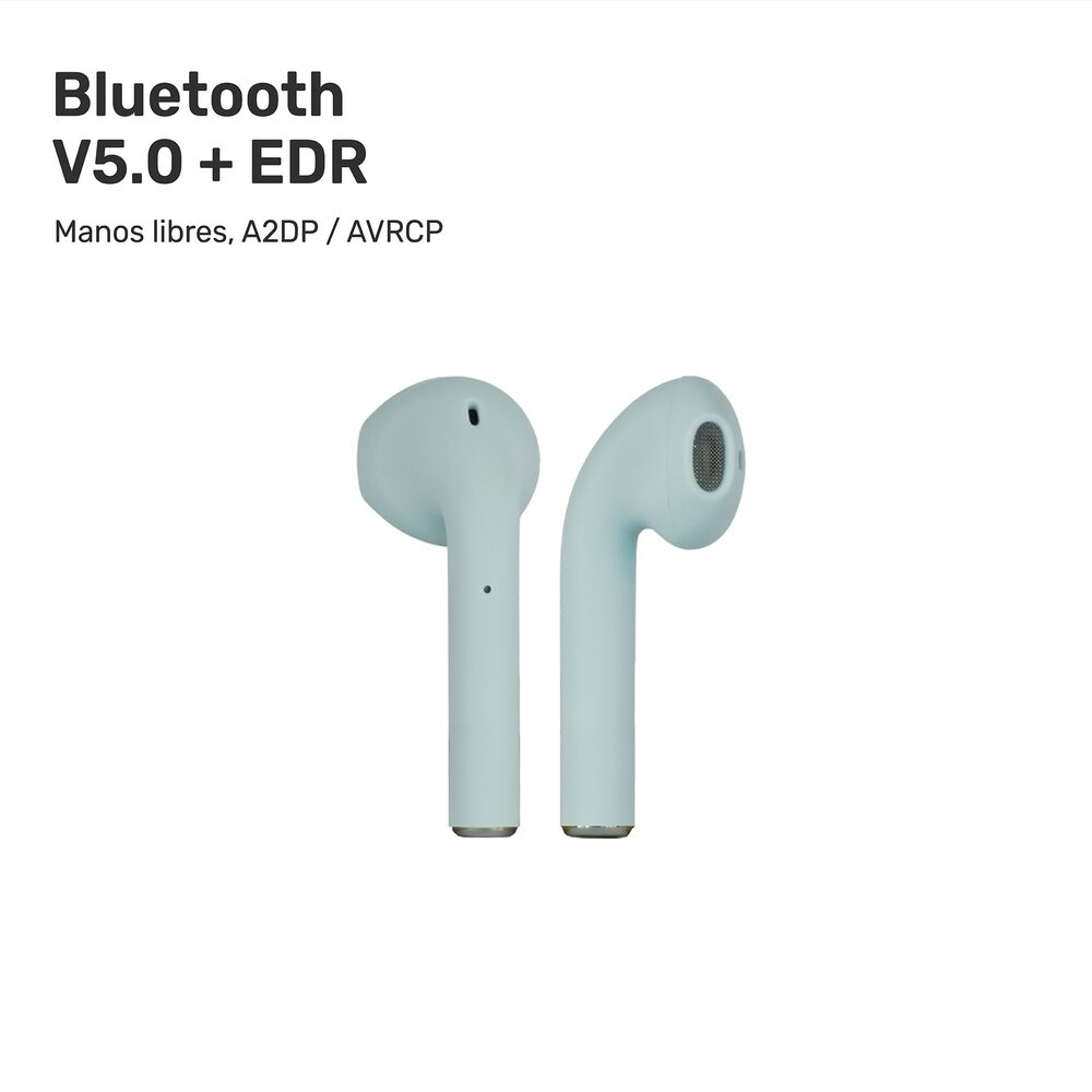 Aud&iacute;fonos Lhotse Bluetooth Inal&aacute;mbrico Rm12 Celeste image number 3.0