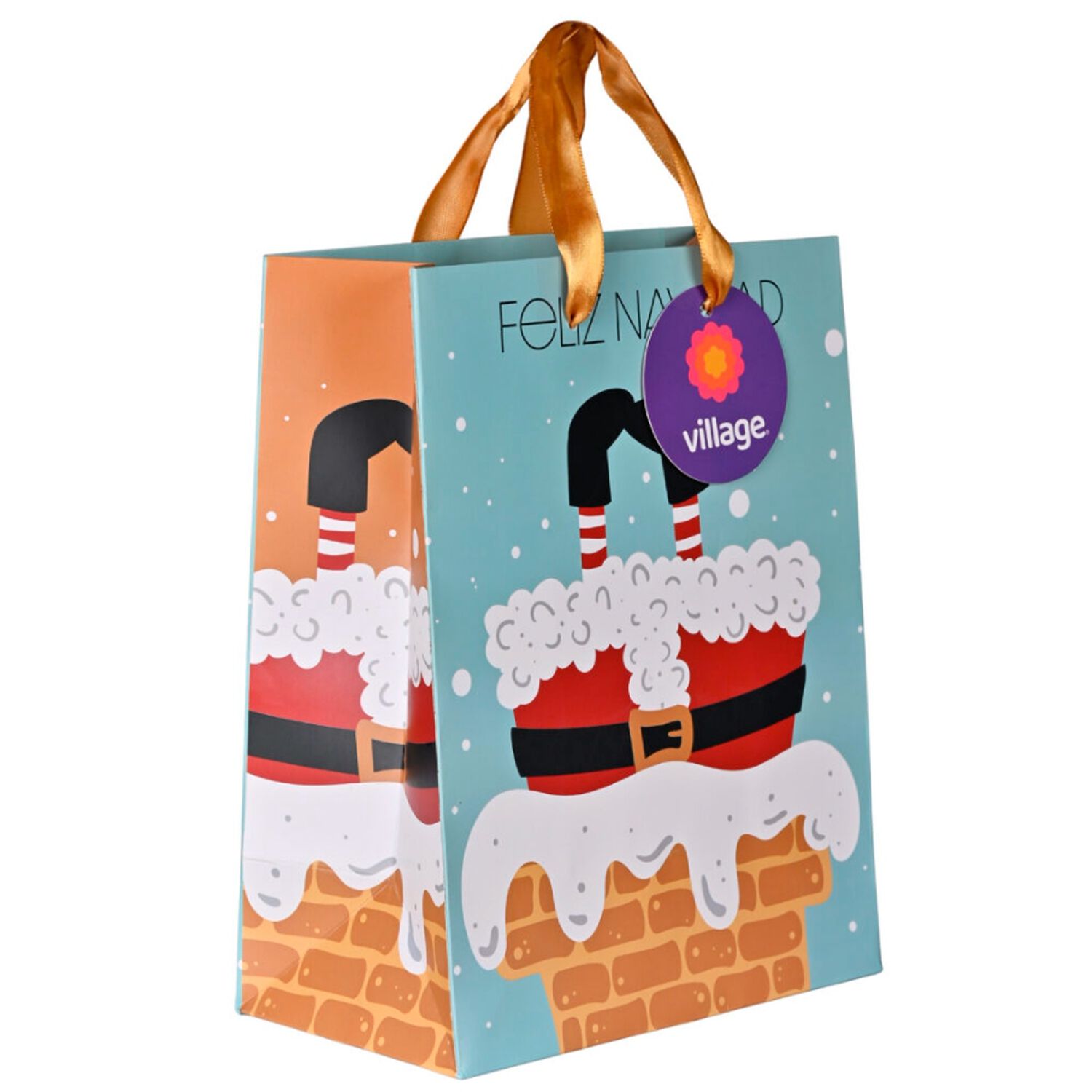 Bolsa De Regalo Navidad M Village image number 0.0