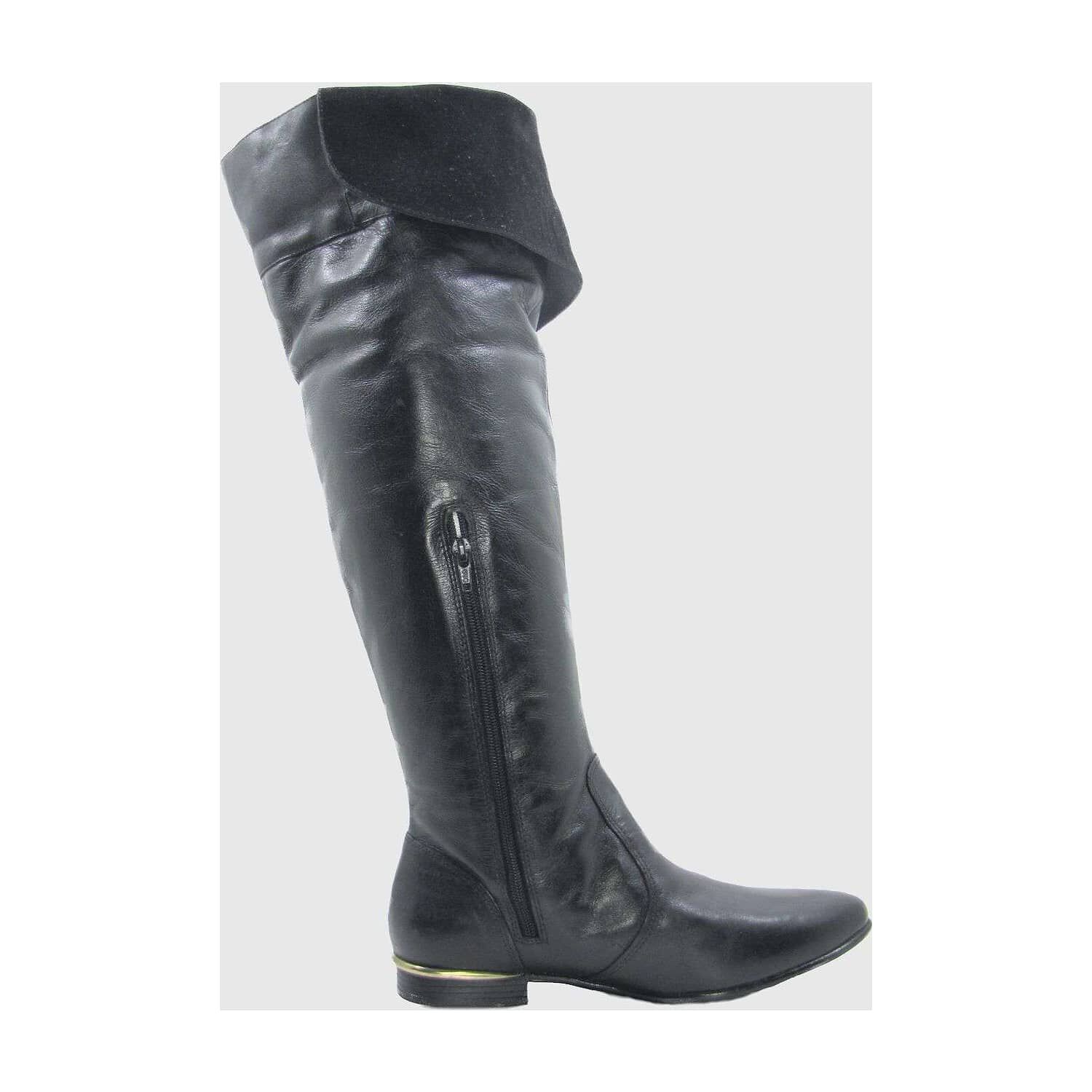 Bota Cuero Negro V&iacute;a Franca Art. 5916015preto image number 2.0