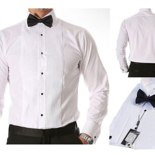 Camisa Blanca Plisada