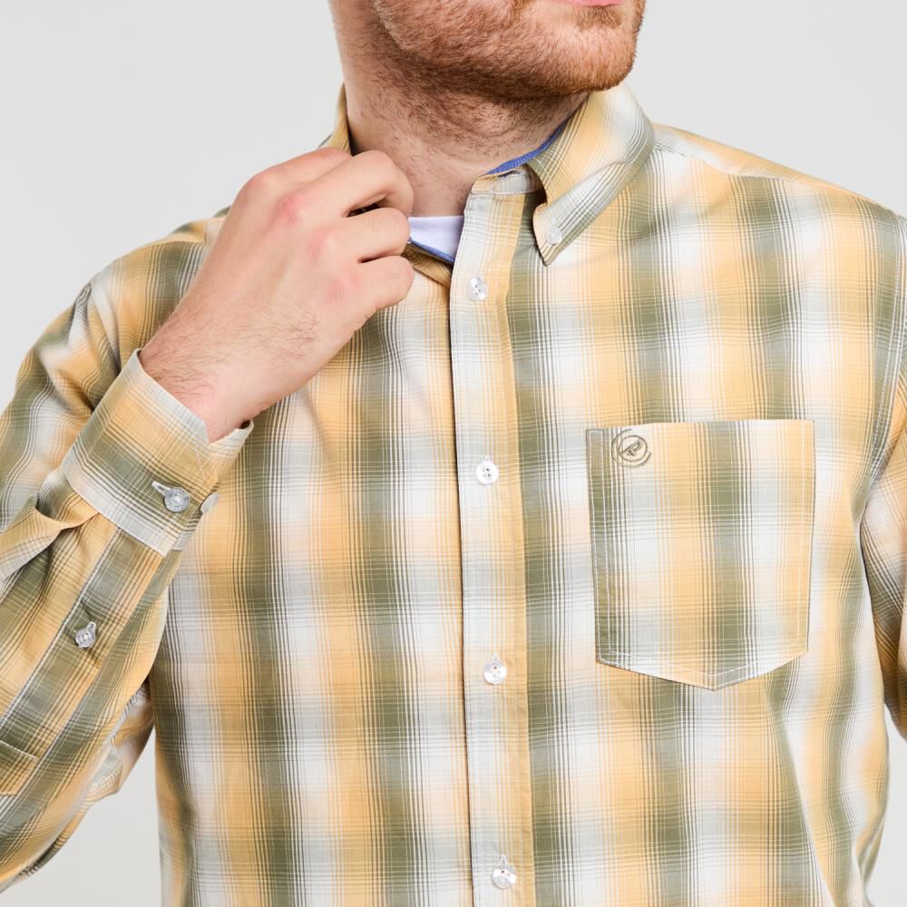 Camisa Cuadrille Regular Manga Larga Hombre Peroe image number 4.0
