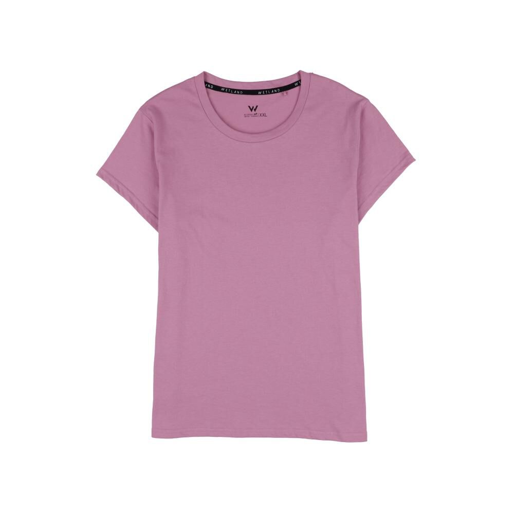 Polera Deportiva Manga Corta Cuello Redondo Mujer Wetland image number 0.0