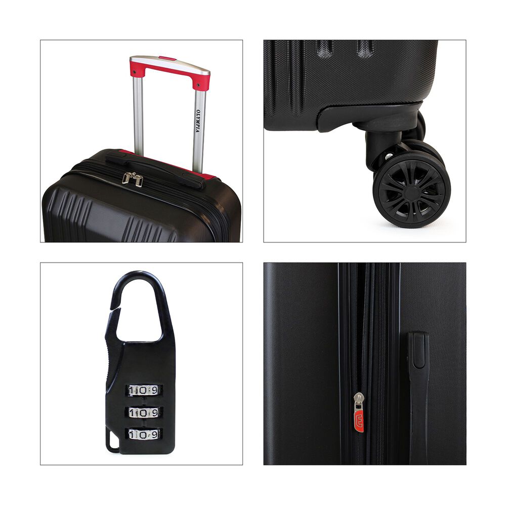 Pack 2 Maletas M+l Olympia 20y 23kg Negra-roja image number 2.0