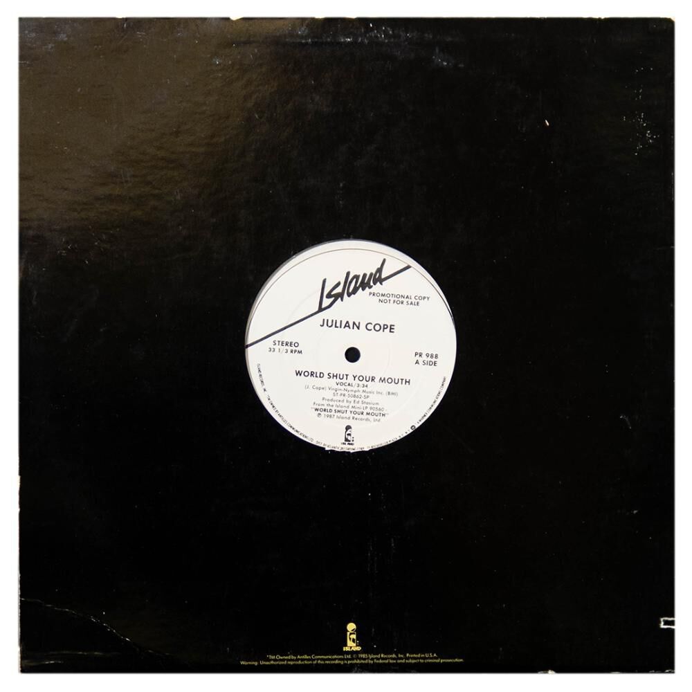 Julian Cope - World Shut Your Mouth (promo) | 12" Maxi Single Usado image number 1.0