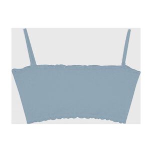 Top Strapless Encaje Celeste 2rios