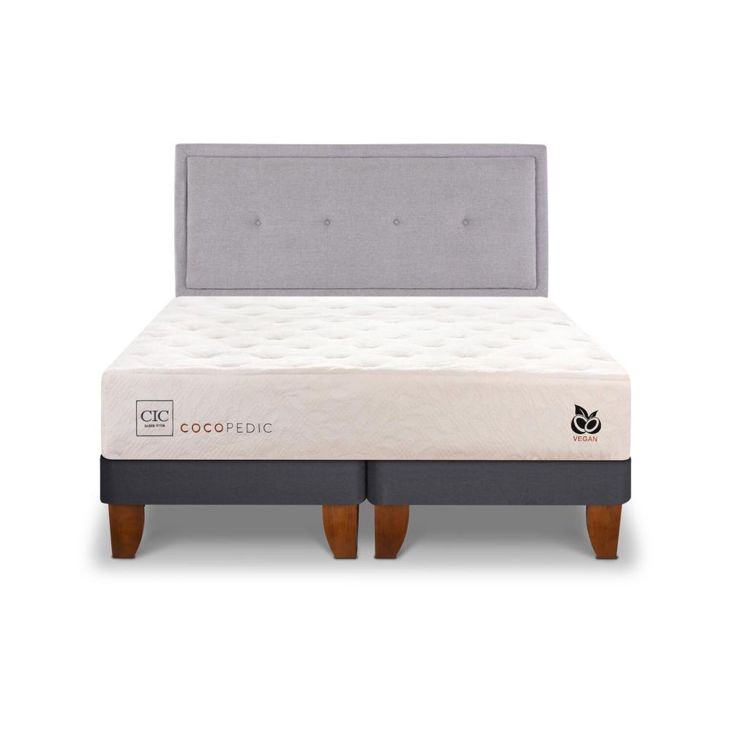 Cama Europea Cic Cocopedic / King / Base Dividida + Respaldo image number 0.0