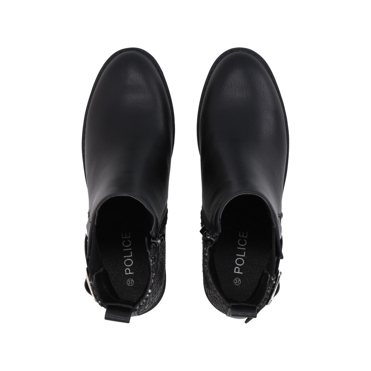 Botin Casual Mujer Negro Taco Medio Harper Police image number 1.0