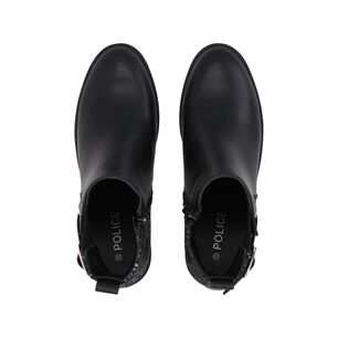 Botin Casual Mujer Negro Taco Medio Harper Police