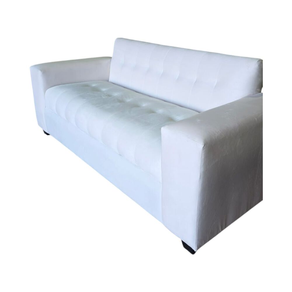 Sofa Dos Cuerpos Felpa Crudo image number 2.0