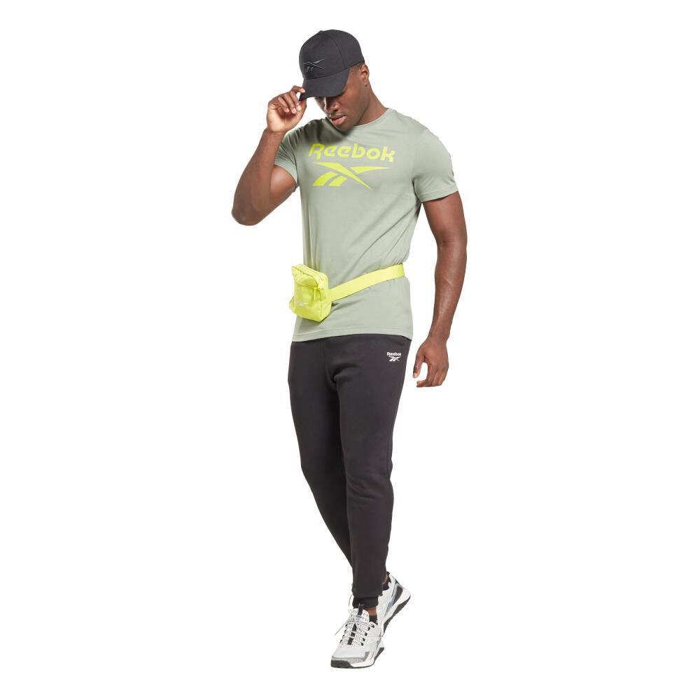 Polera Deportiva Manga Corta Hombre Logo Reebok image number 2.0