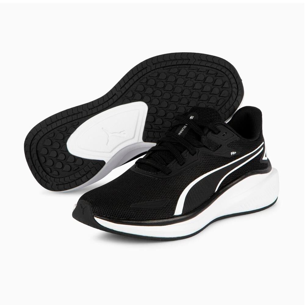 Zapatilla Running Unisex Puma Skyrocket Lite Jr Negro/blanco image number 0.0