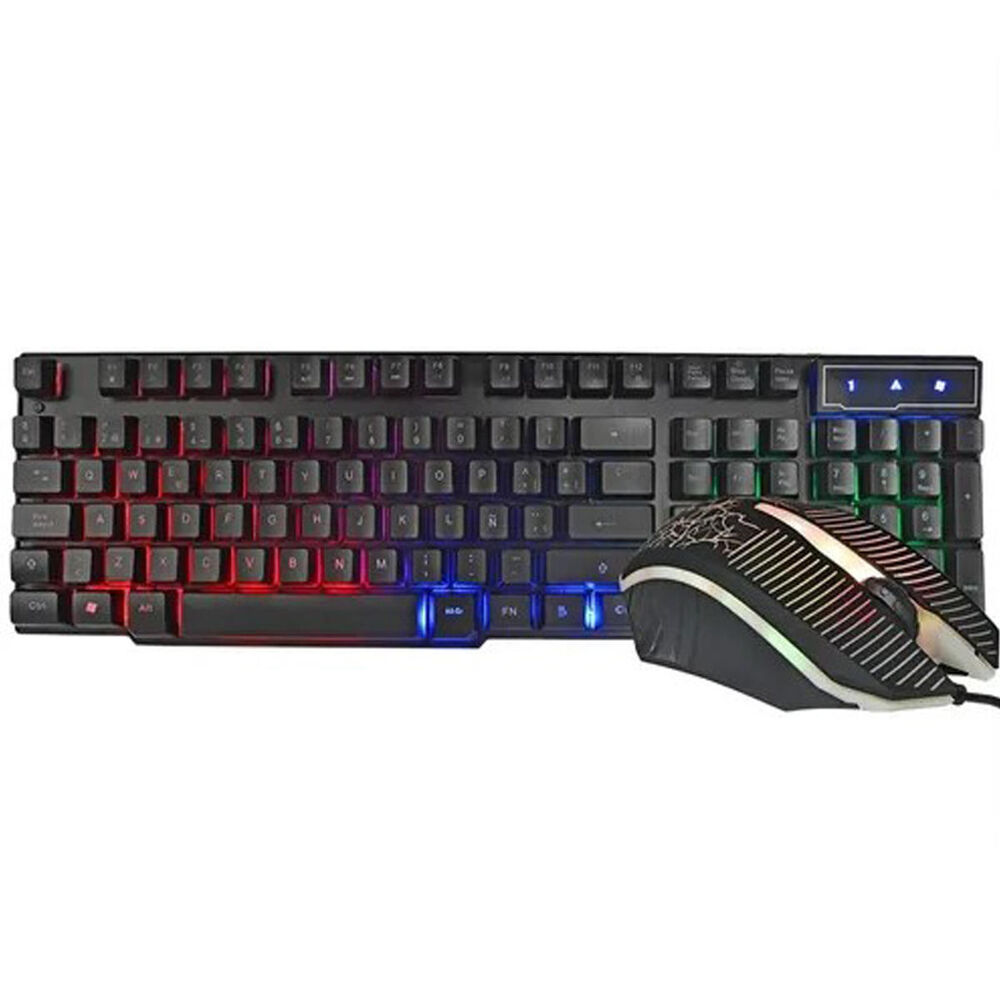 Kit Gamer Teclado + Mouse Rgb Colores image number 0.0