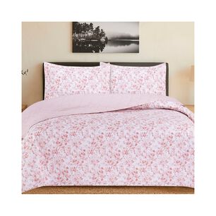 Quilt Andes Printed Rayas Rosas King