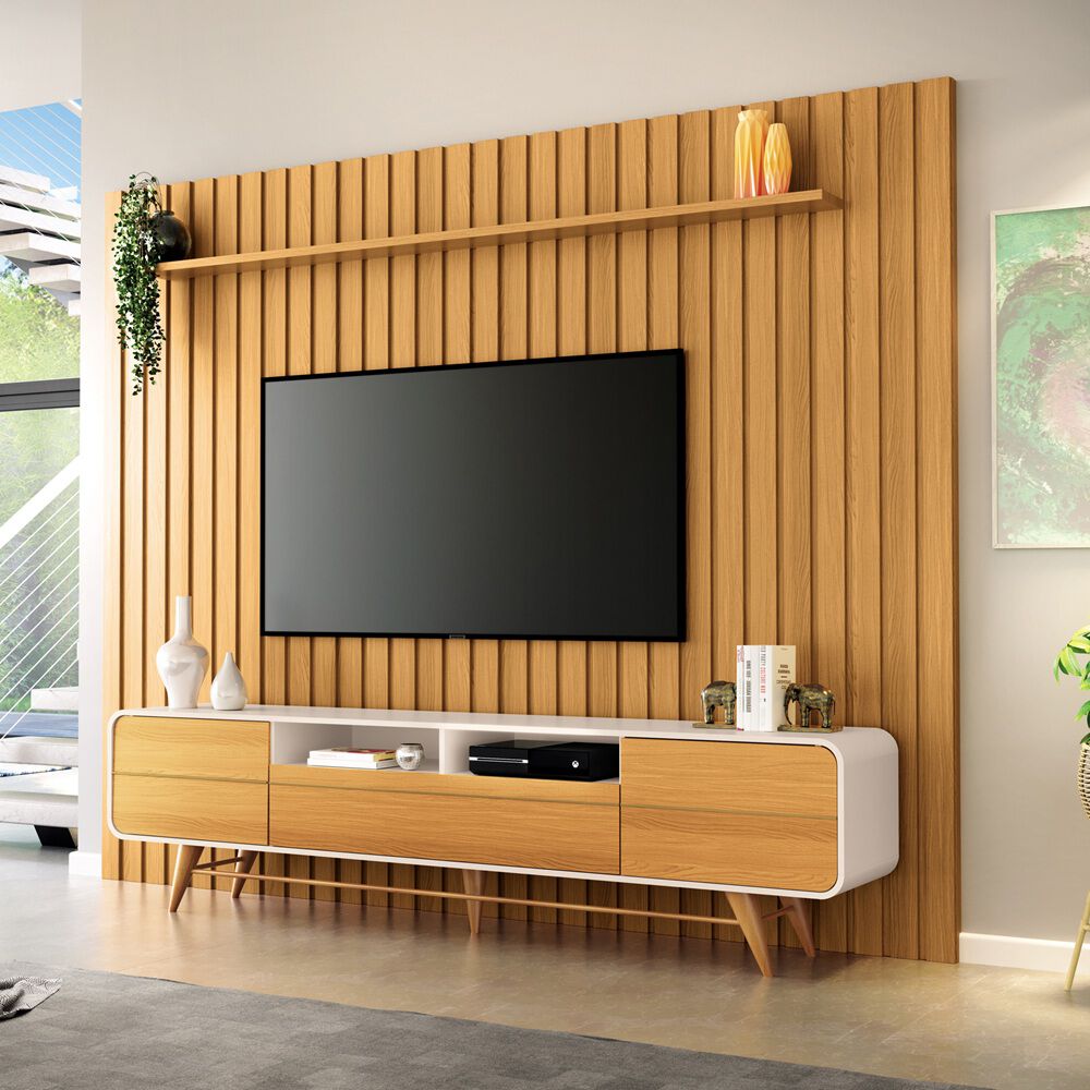 Rack Tv Marsella 85" 220x57x40 Cm image number 2.0
