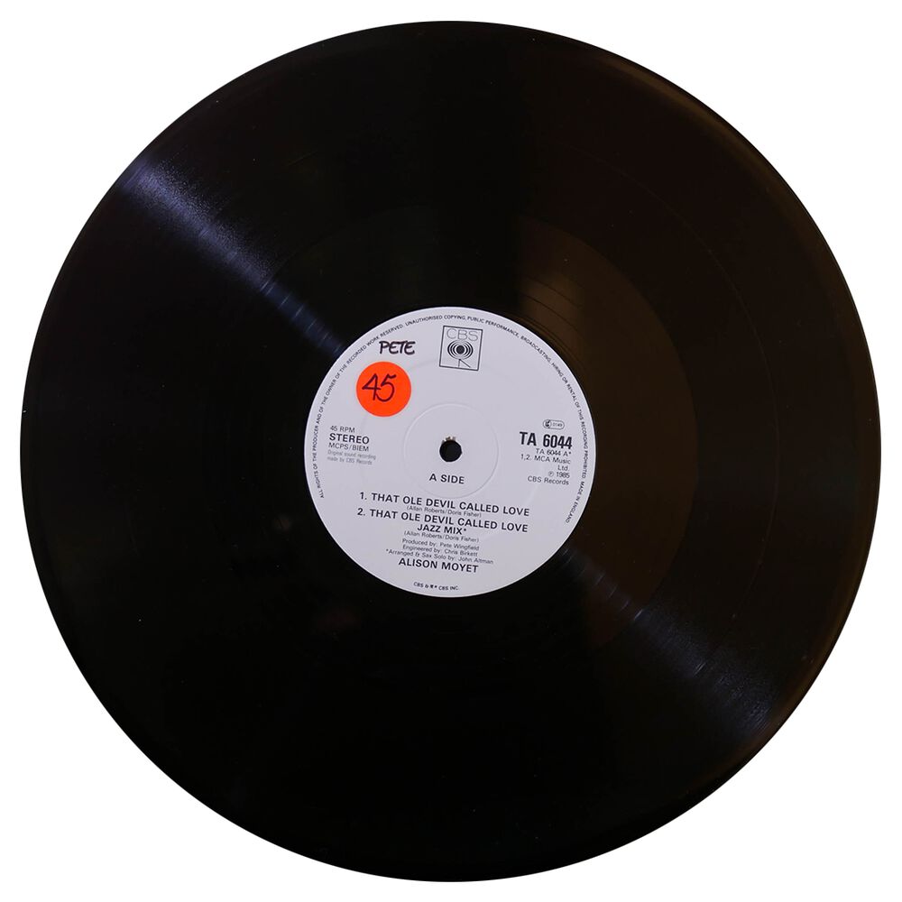 Alison Moyet - That Ole Devil Called Love (lp Versión + Jazz Version) | 12" Maxi Single Usado image number 2.0