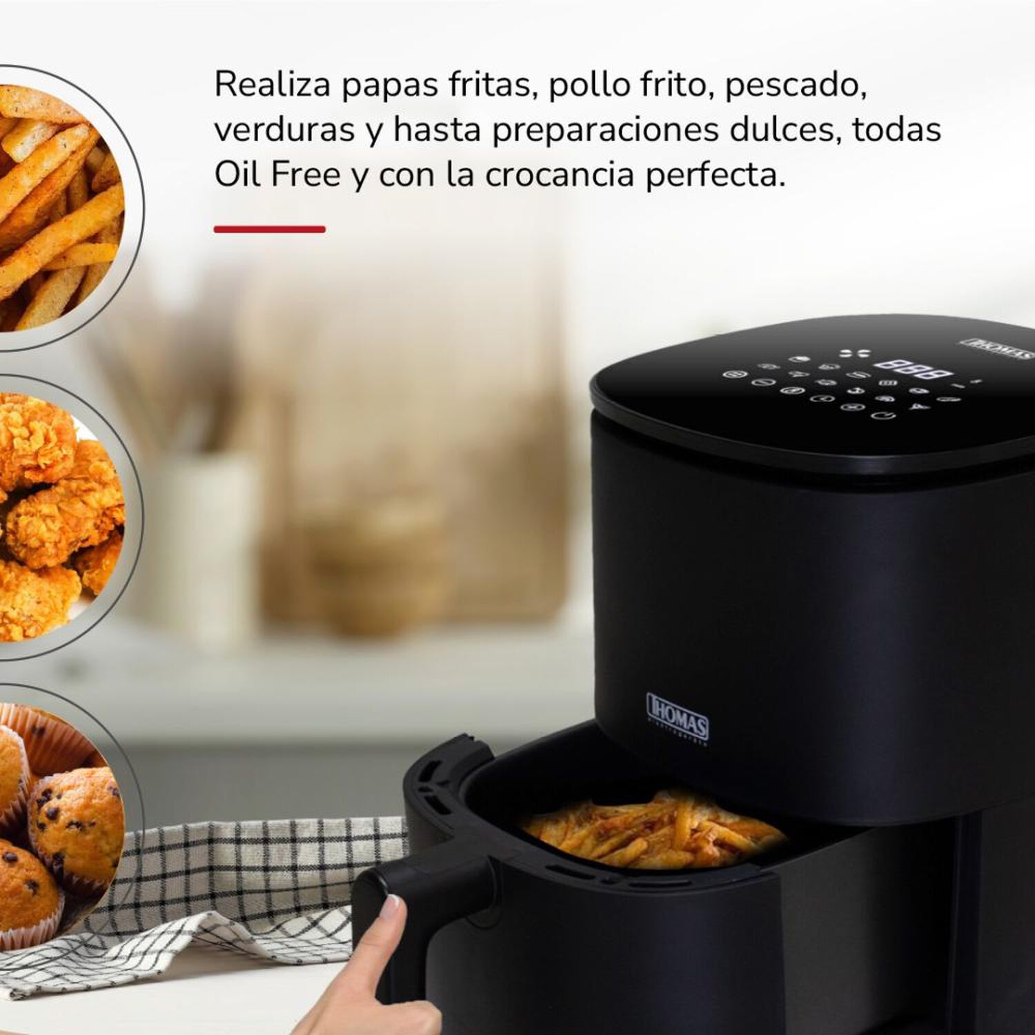 Freidora Thomas Th-af30dn / 3 Litros / 1300 Watts image number 2.0