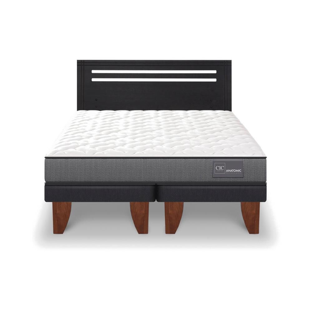 Cama Europea Cic Anatomic / 2 Plazas / Base Dividida + Respaldo image number 0.0