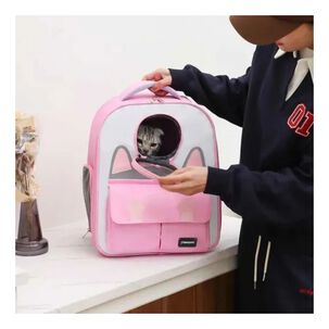 Bolso Mochila De Transporte Para Mascotas Rosa