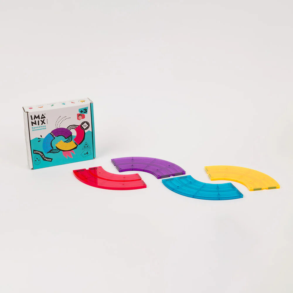 Accesorios Pista Cuarto De Curva 4 Piezas Imanix image number 0.0