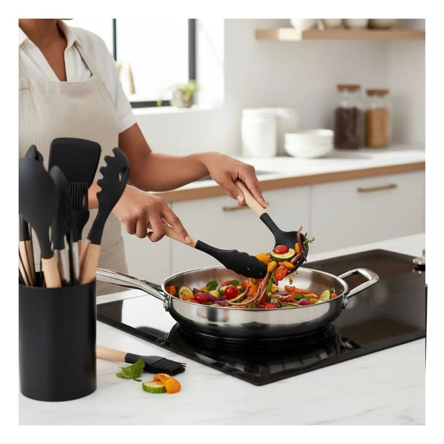 Juego De Utensilios De Cocina Silicona Antiadherente 12pcs image number 1.0