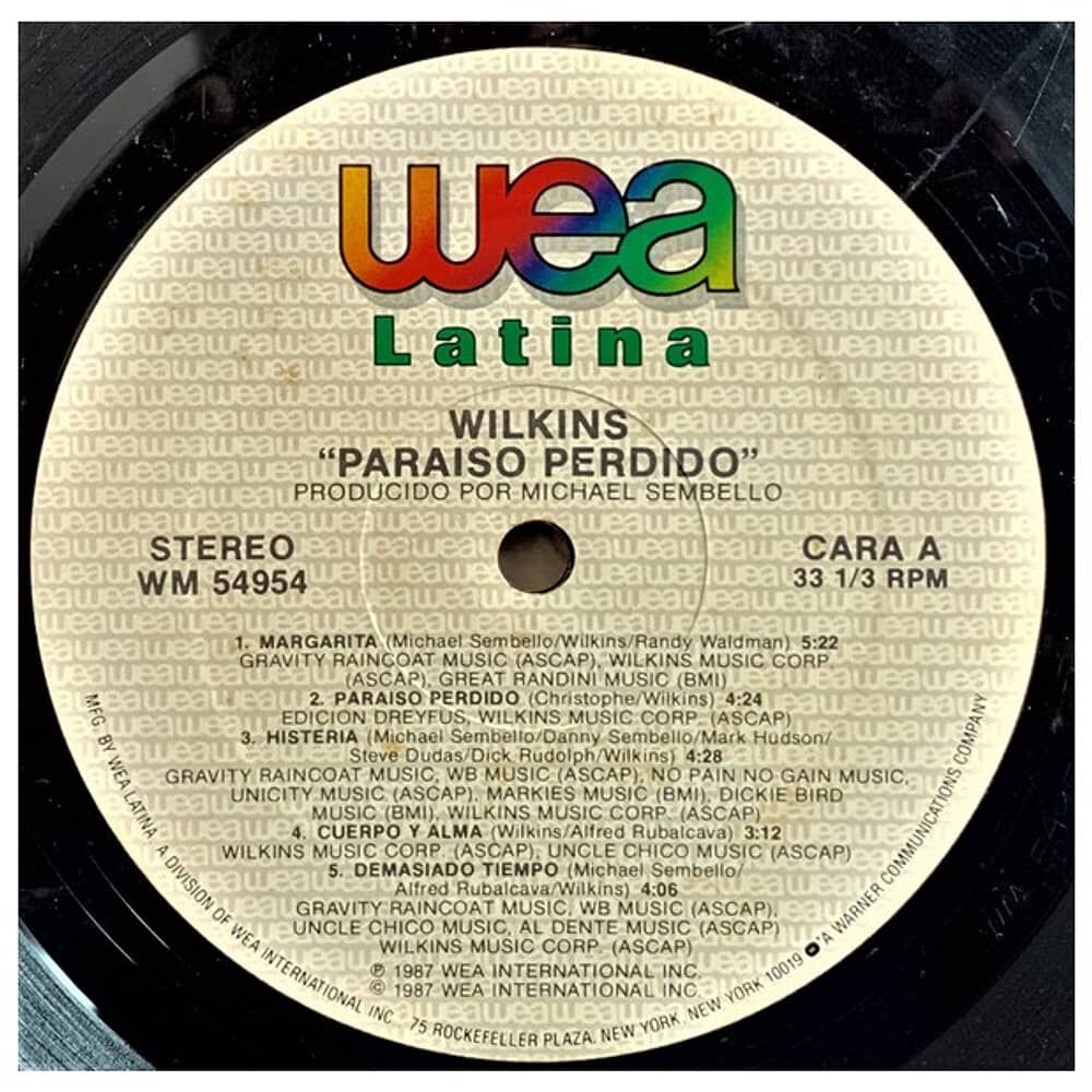 Wilkins - Paraiso Perdido | Vinilo Usado image number 2.0