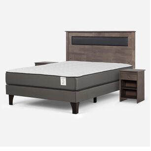 Cama Europea Rosen New Style 2 Plus / 2 Plazas / Base Normal + Set De Maderas