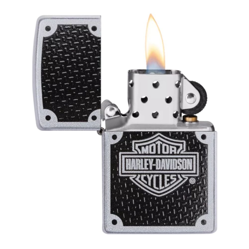 Encendedor Zippo Harley-davidson Carbon Fiber Plata Zp24025 image number 1.0