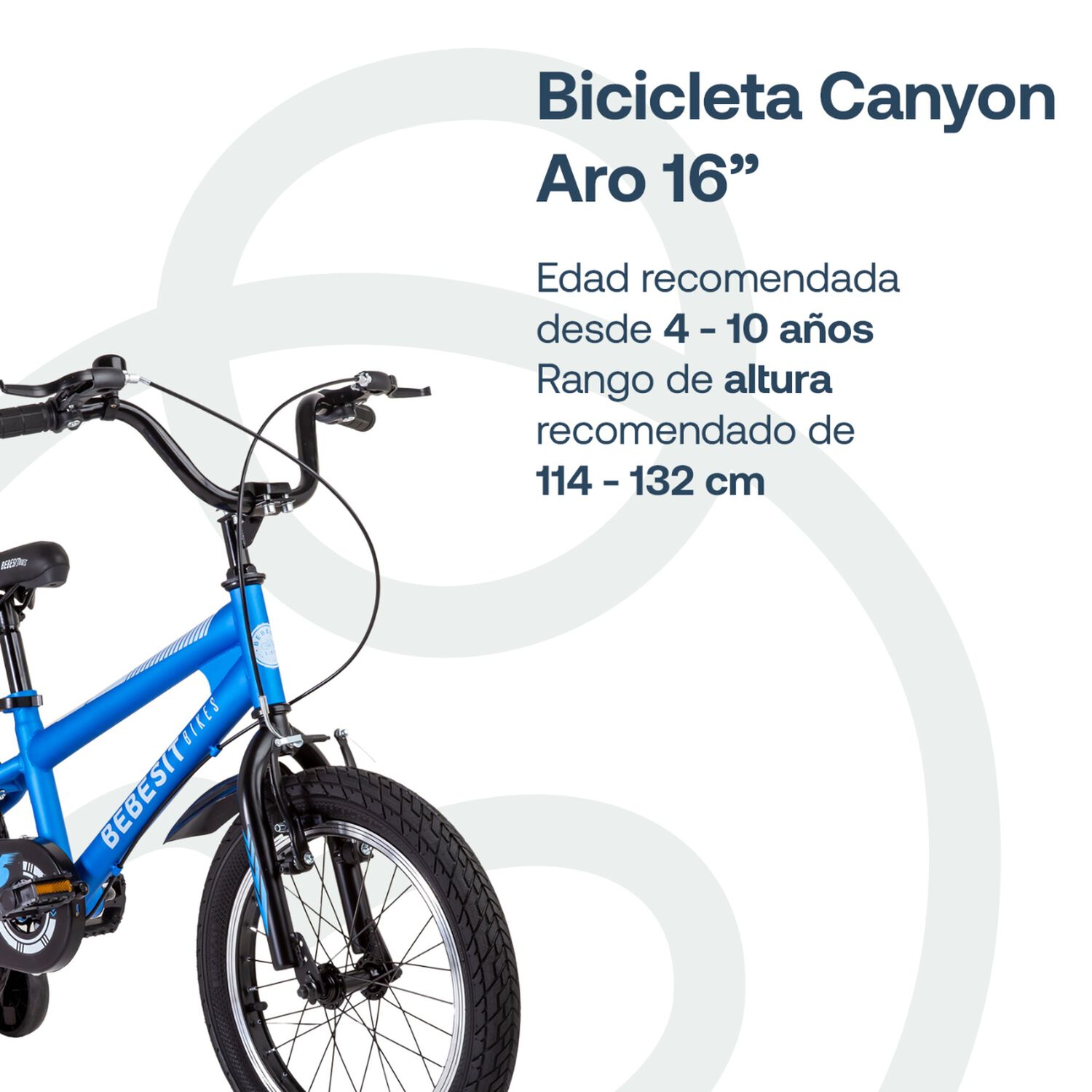 Bicicleta Infantil Canyon Aro 16 Azul Bebesit image number 2.0