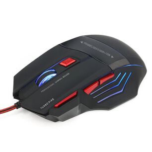 Mouse Gamer 7 Botones 3200 Dpi + Turbo Fire Reptilex Rx0006