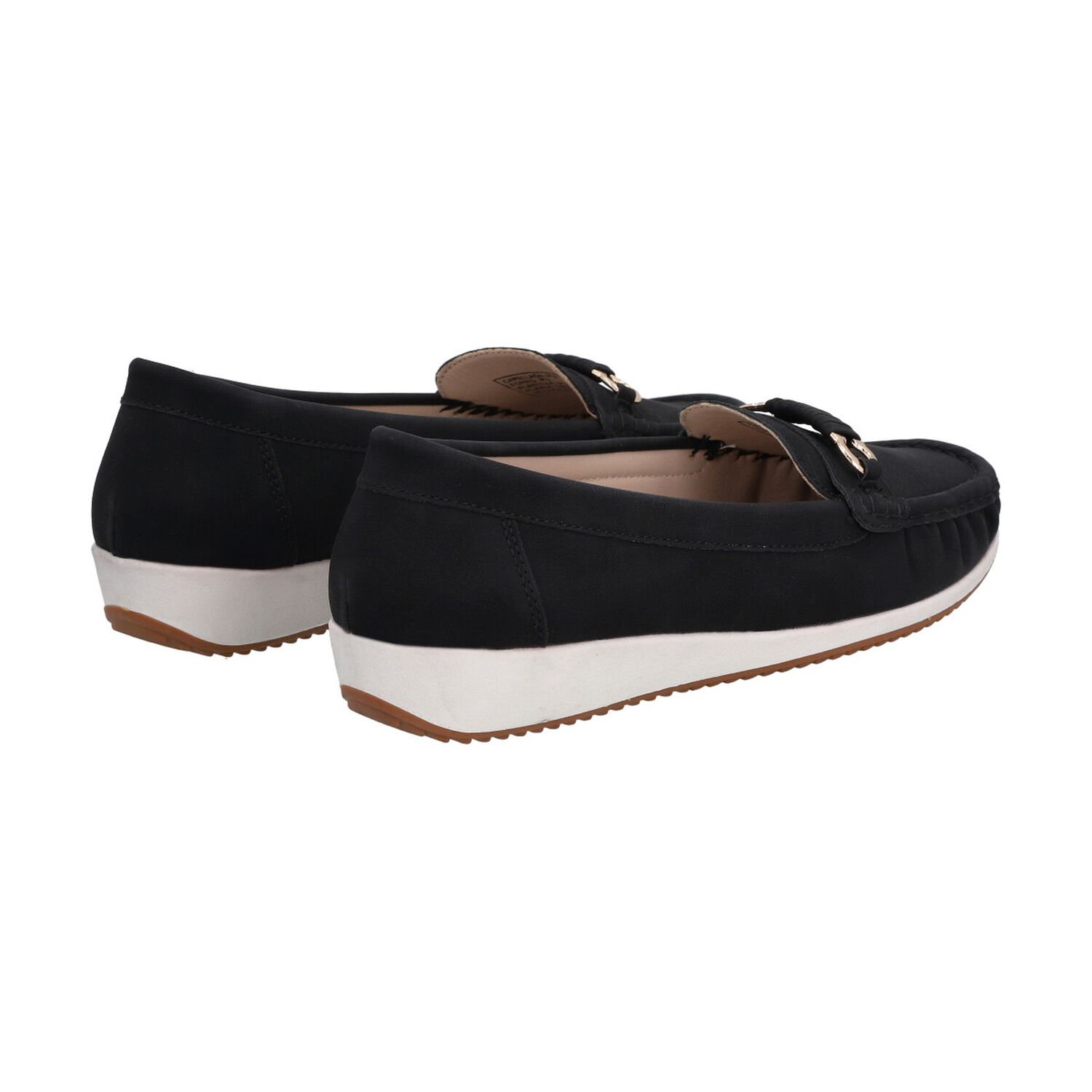 Mocas&iacute;n Mujer Negro Lali Police image number 3.0