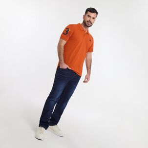 Polera Básica Manga Corta Cuello Piqué Hombre The King's Polo Club