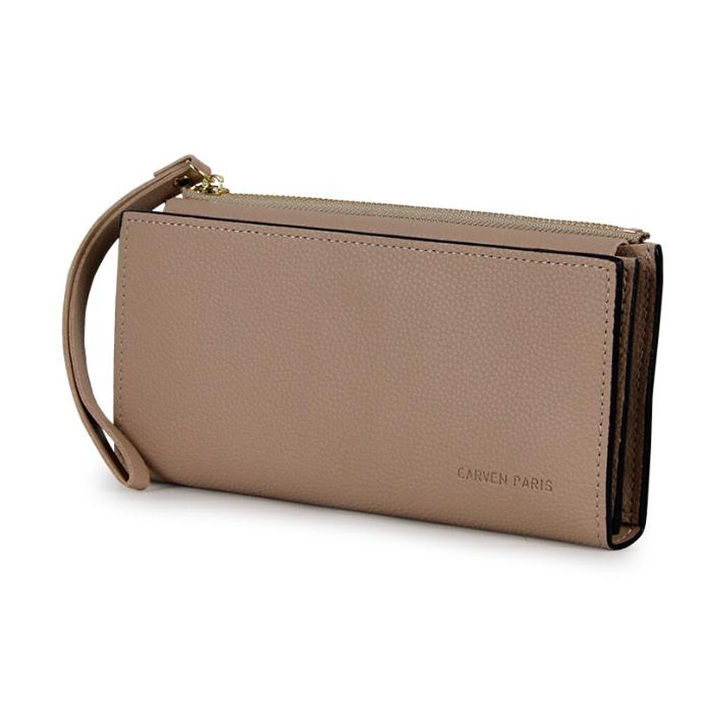 2 Billeteras De Mujer Delia Negra Y Taupe Carven image number 4.0