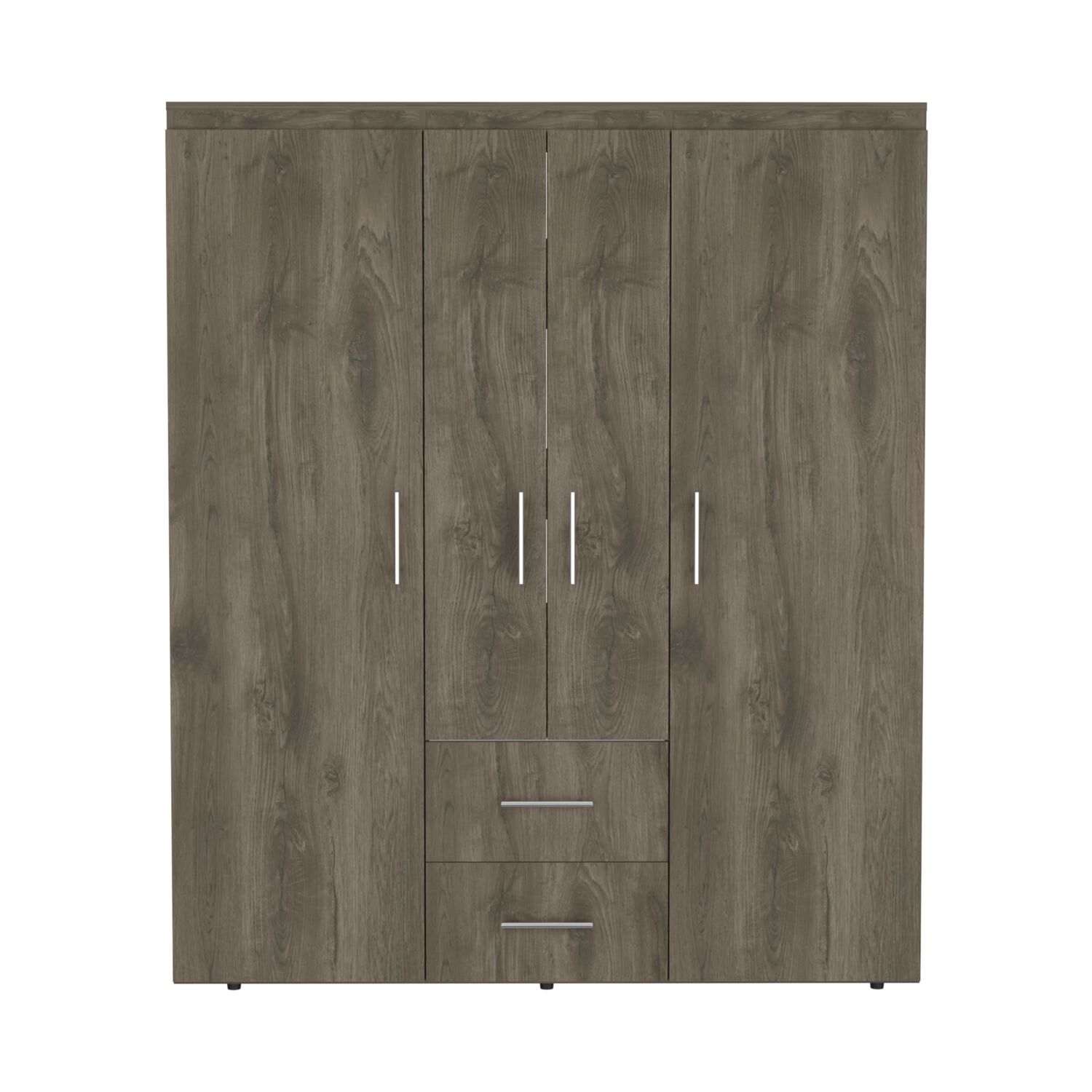 Closet 4 Puertas Fm Melamina 177,9x150,3x50,4 Cm Caf&eacute; Oscuro image number 3.0