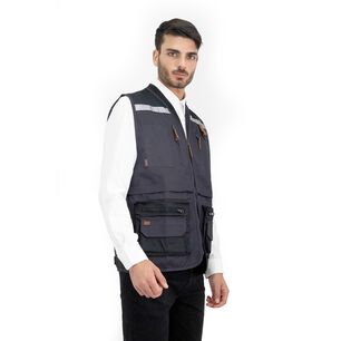 Chaleco Ge&oacute;logo Gabardina Quebec Gris