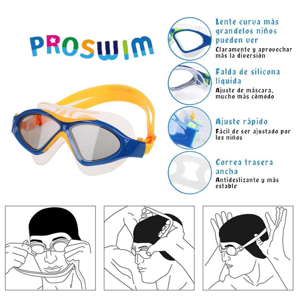 Lentes De Piscina Natacion Gafas De Agua Niños + Estuche image number 2.0