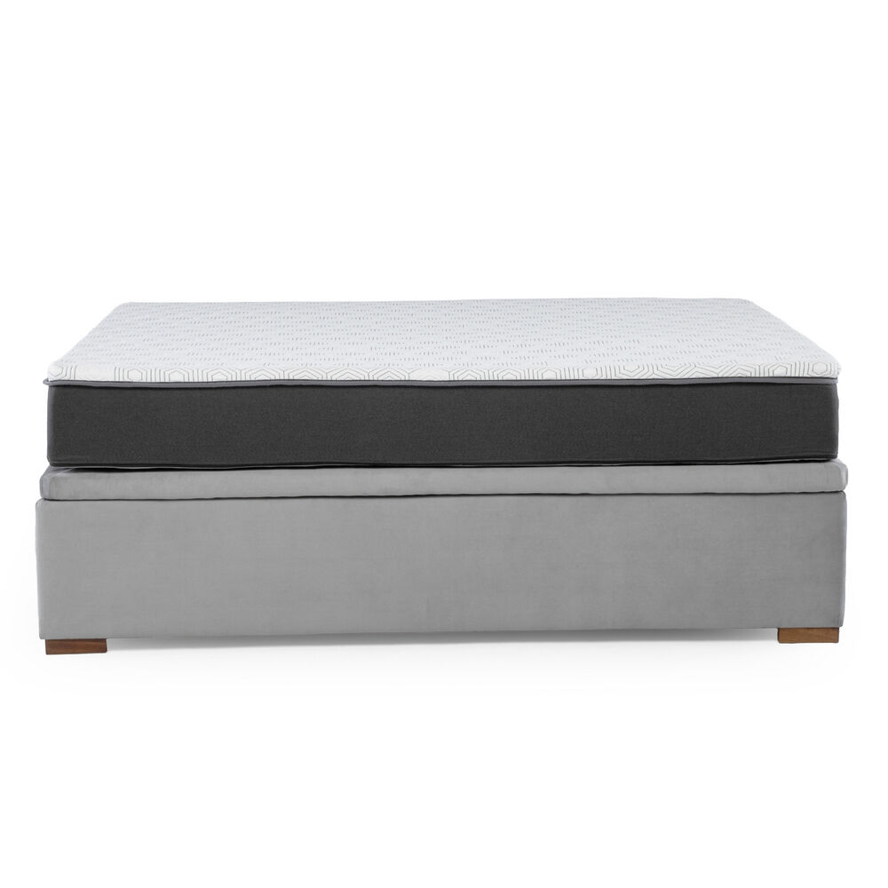 Cama Funcional Boxet 1 1/2 Plaza Colchon Resortes New Top Funda Lavable Gris image number 6.0