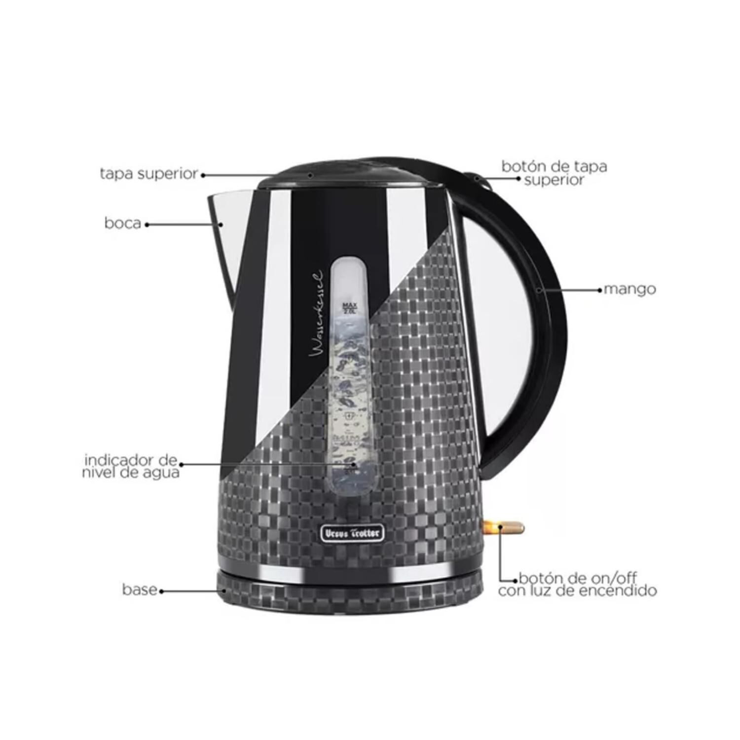 Hervidor Electrico 2000ml Elegante Dunkel17p Ursus Trotter image number 1.0