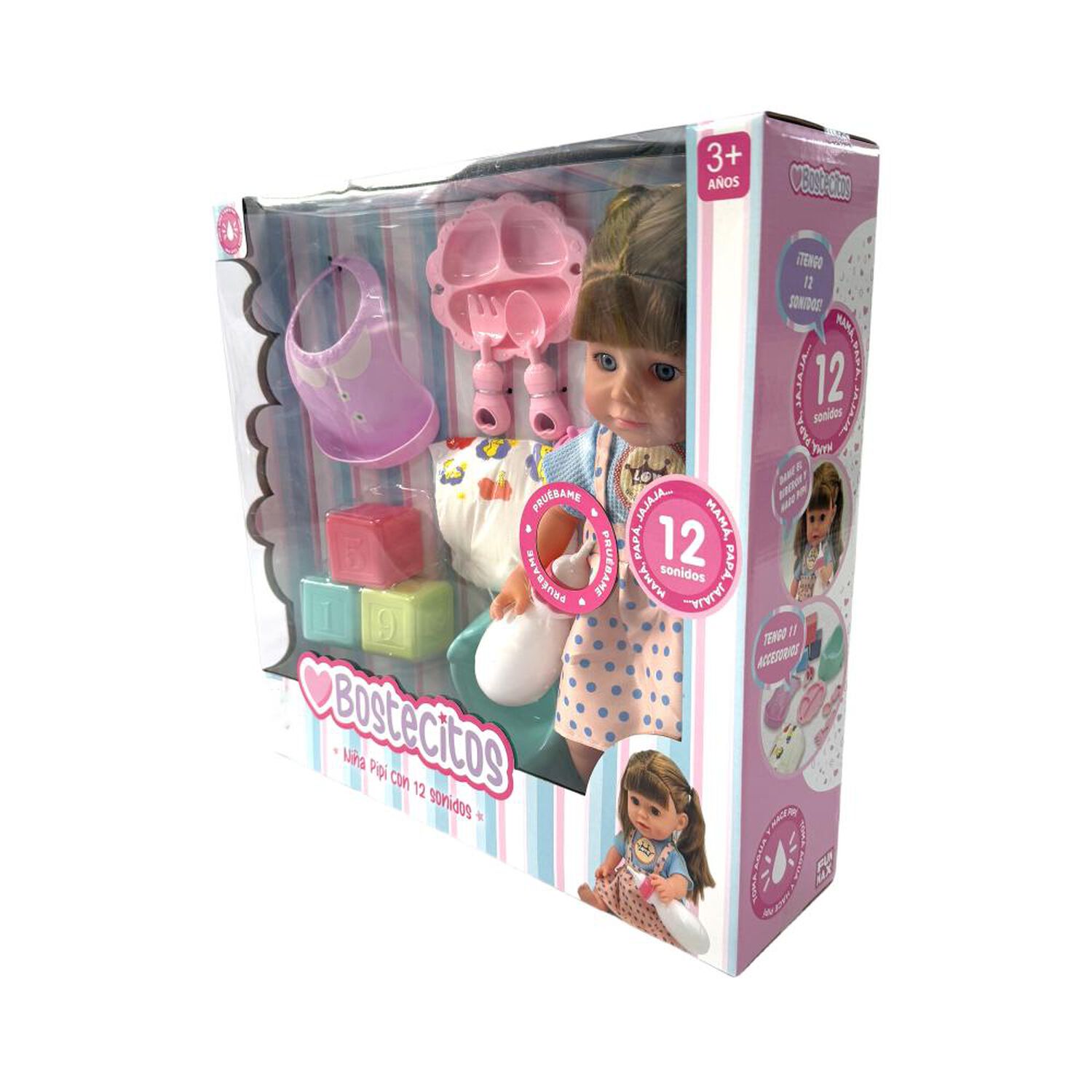 Mu&ntilde;eca Toddler Bostecitos Con Acc 12 Sonidos Ass image number 12.0