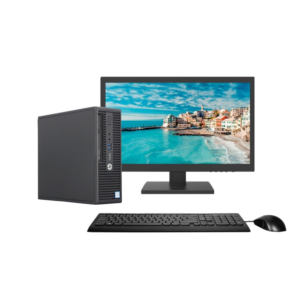 Kit Monitor + Pc Hp Prodesk 400 G3 Sff (i5-6ta 8gb 256gb Ssd) + Teclado & Mouse Reacondicionado Grado A image number 0.0