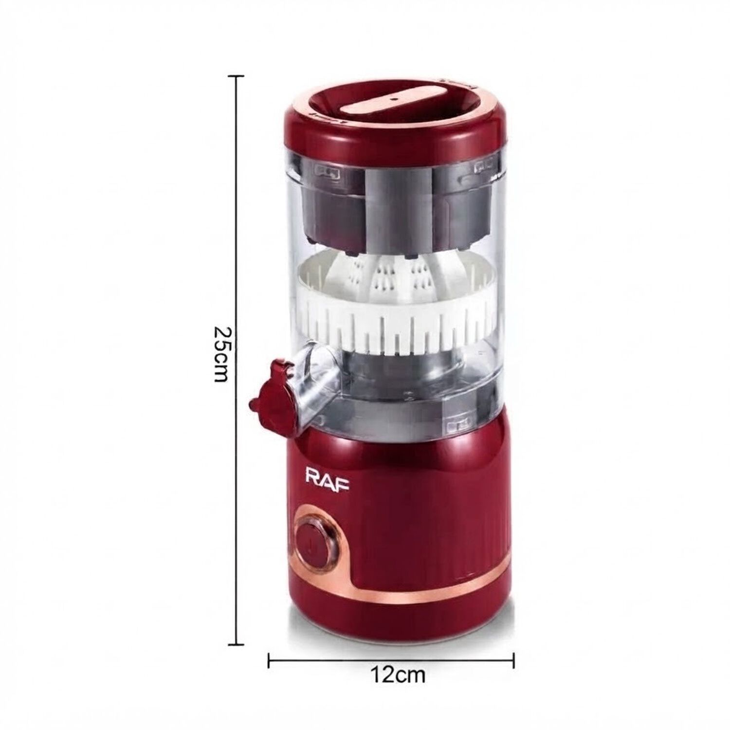 Exprimidor De C&iacute;tricos Port&aacute;til 45w Capacidad 250ml Rojo image number 1.0