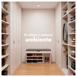 Zapatero Mueble Organizador Con Asiento Banca Y Caj&oacute;n 90cm