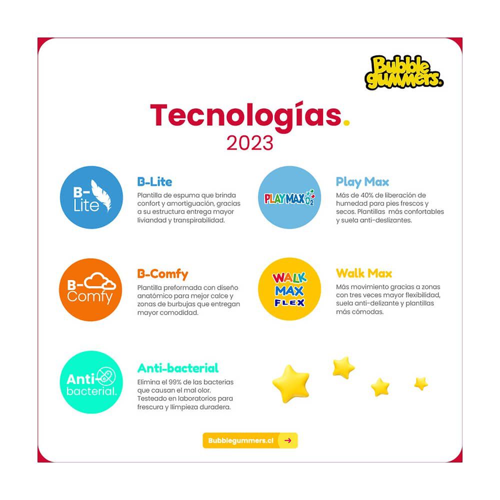 Zapatilla Ni&ntilde;o Bubblegummers Bloom Naranjo Oscuro 18-21 image number 7.0